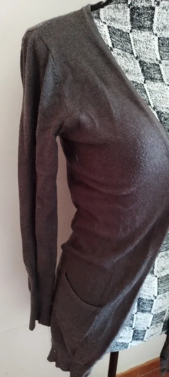 Cárdigan de punto marrón