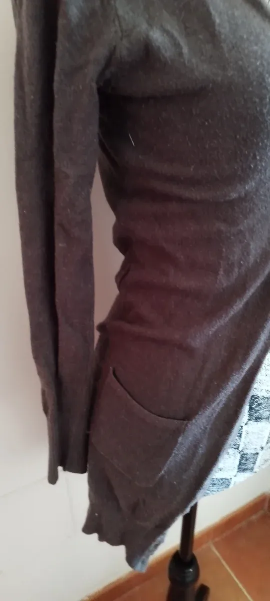 Cárdigan de punto marrón