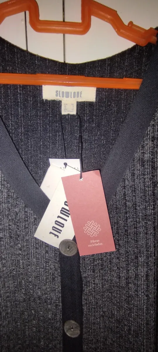 Vestido largo Slowlove gris y negro