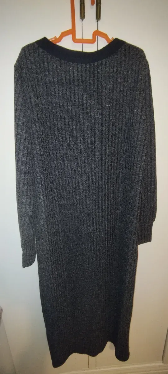 Vestido largo Slowlove gris y negro