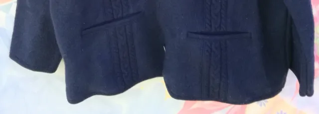 CHAQUETÓN LANA AZUL MARINO TRENZADO