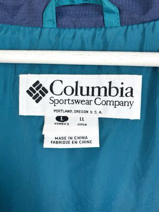 Chaqueta Columbia Vintage 90s Mujer Oversize Y2K