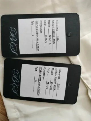 Confezione di camicie falleras per adulti e bambini