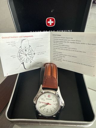 Reloj Swiss Military Caja Metálica Marrón