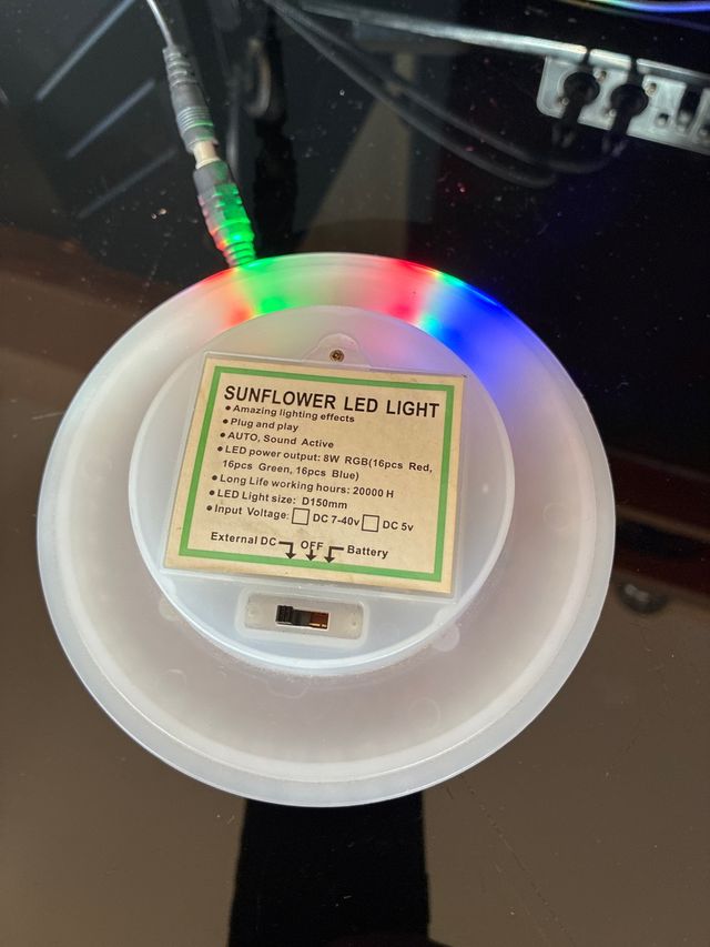 Luz LED SUNFLOWER RGB 8W