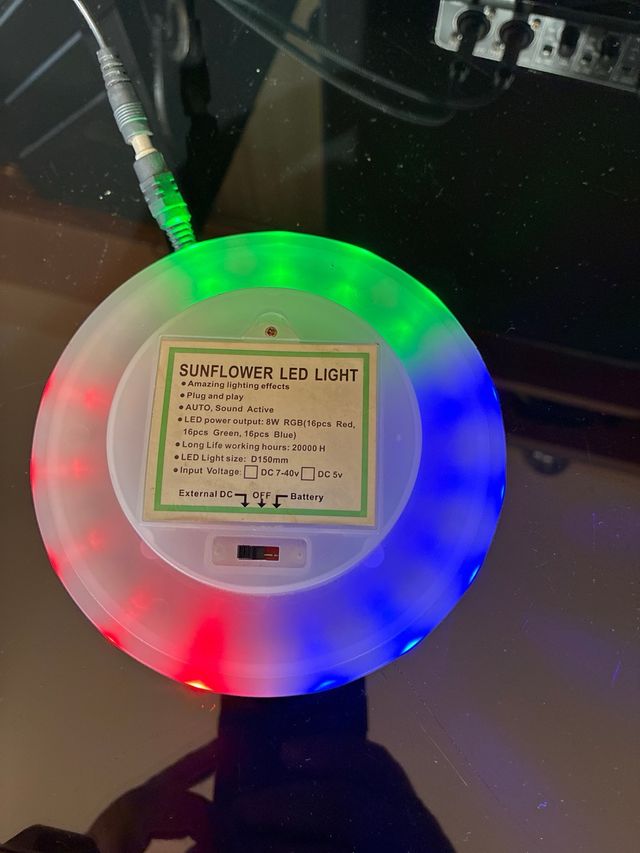 Luz LED SUNFLOWER RGB 8W