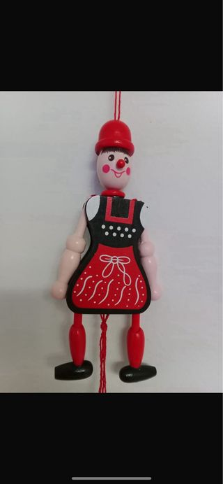 Marionetta Pinocchio in legno, nuova