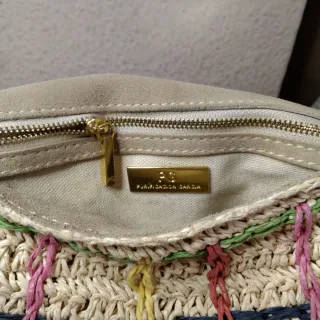 Bolso Purificación García Beige Multicolor