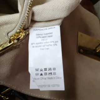 Bolso Purificación García Beige Multicolor