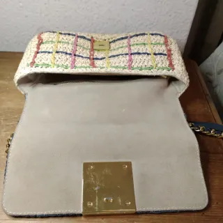 Bolso Purificación García Beige Multicolor