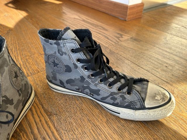 Converse All Star grigie camouflage zip
