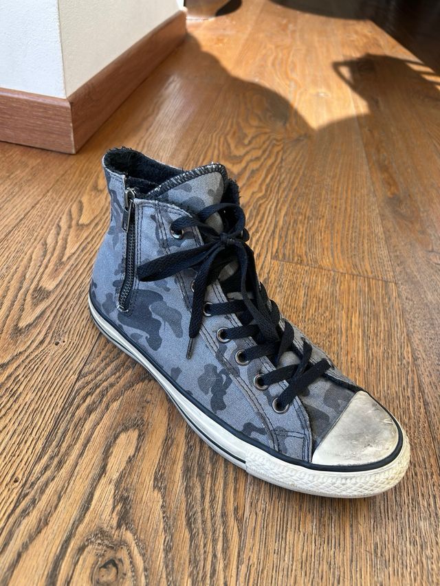 Converse All Star grigie camouflage zip