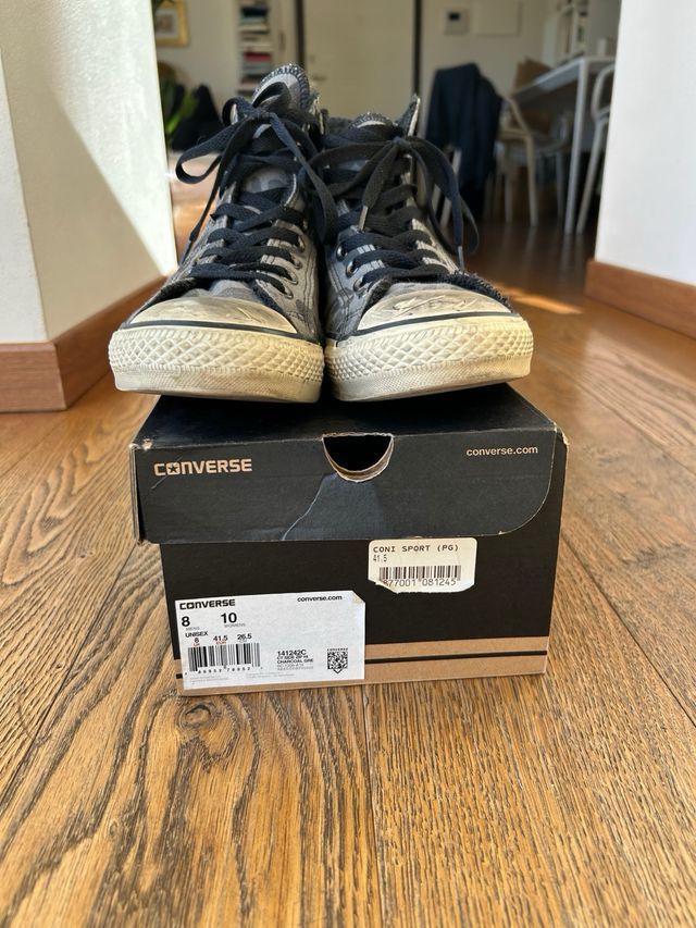 Converse All Star grigie camouflage zip