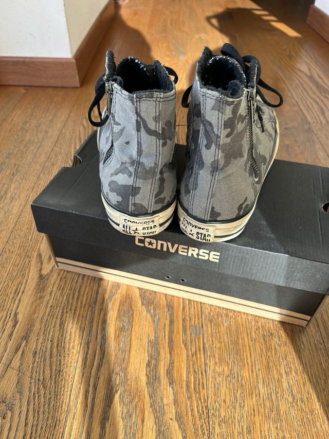 Converse All Star grigie camouflage zip