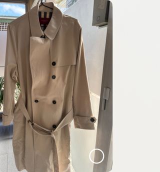 Gabardina Burberry Beige Impecable