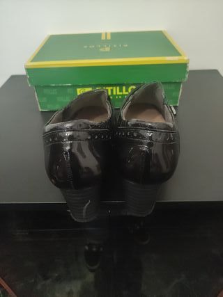Zapatos Pitillos Mujer Negros Charol