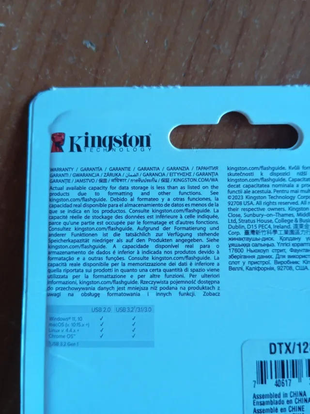 Pen drive Kingston 128GB USB 3.2