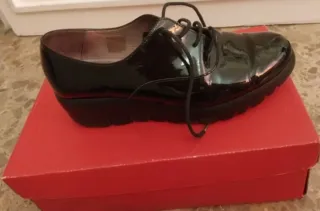 Zapato Oxford Charol Wonders Negro