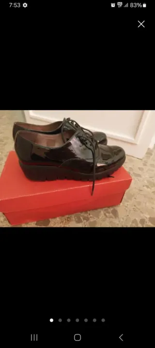 Zapato Oxford Charol Wonders Negro