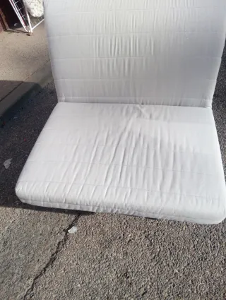 Sofá cama de tela negro uno