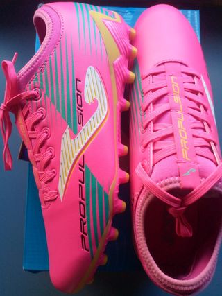 N 44 / Botas de fútbol nuevas Joma Propulsión Rosa