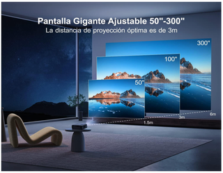 Proyector WiMiUS 4K con WiFi 6