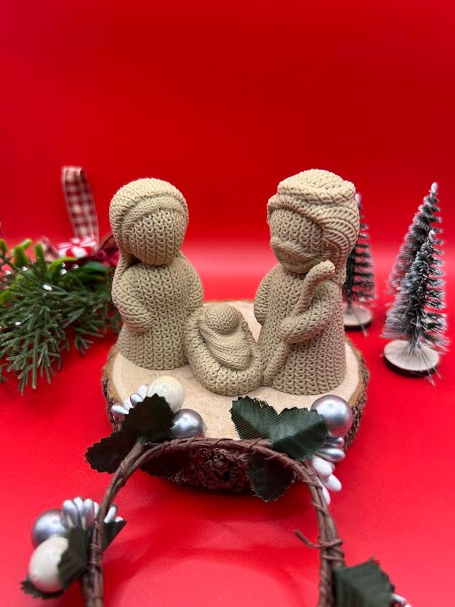 Decoración Belén Navideño Diseñado tipo ganchillo