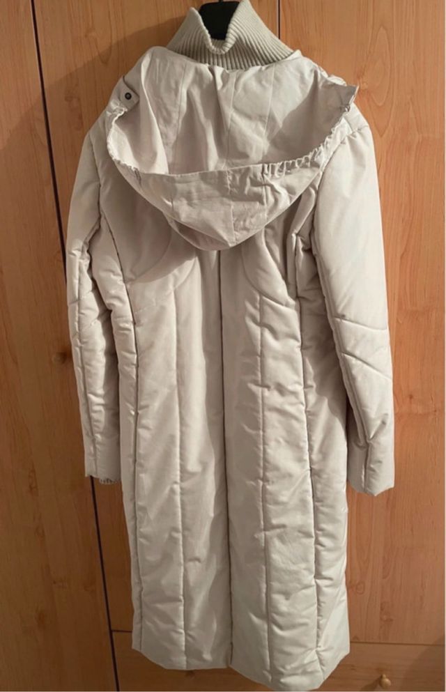 Abrigo Mango Crema Talla XL