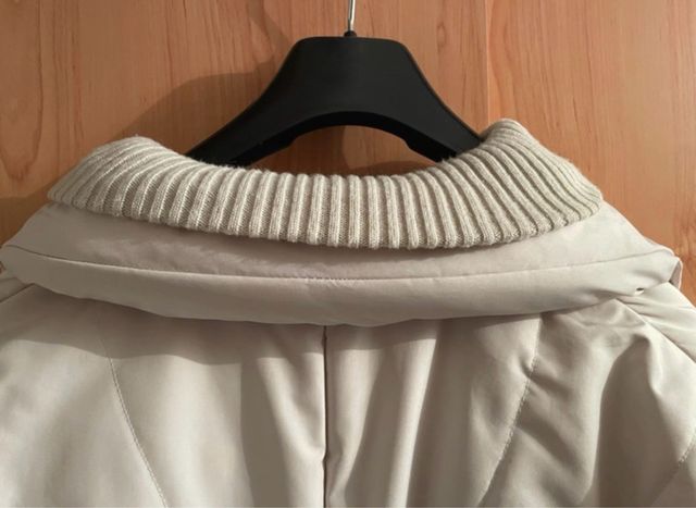 Abrigo Mango Crema Talla XL