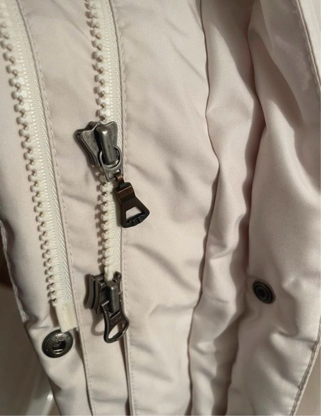 Abrigo Mango Crema Talla XL