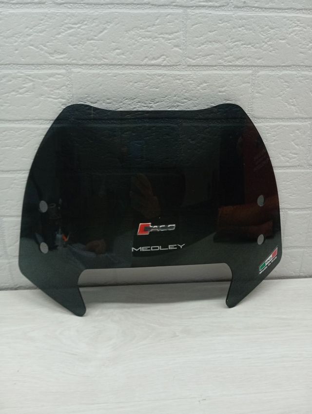 Faco - Parabrisas ahumado oscuro para Piaggio