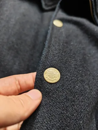 Chaqueta bomber universitaria Redskins cuero 90s