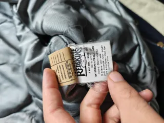 Chaqueta bomber universitaria Redskins cuero 90s