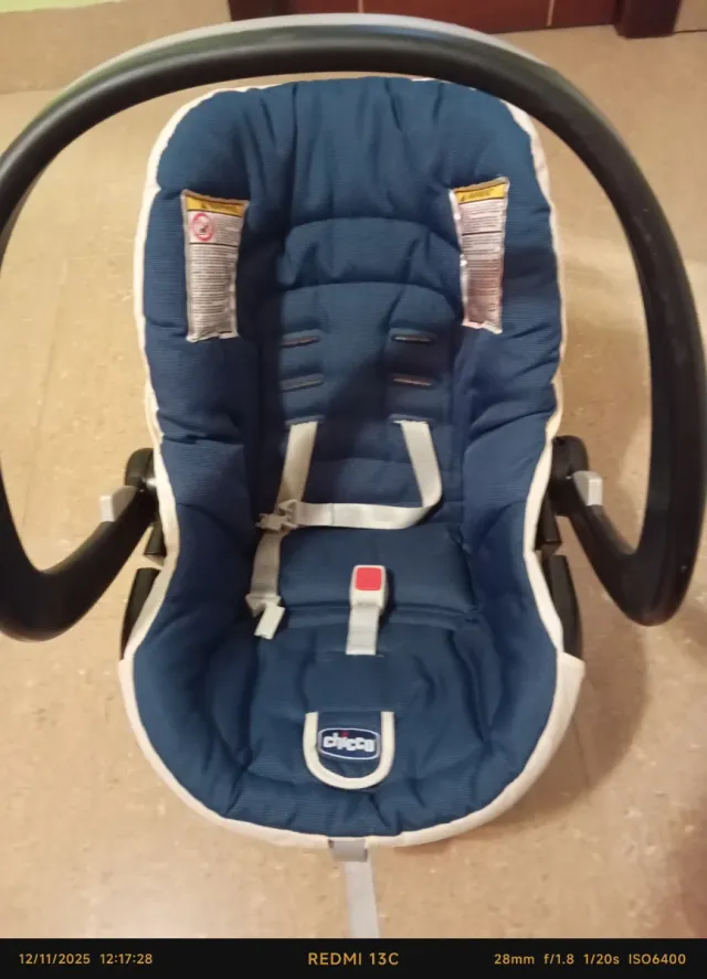Silla de coche bebé Chicco azul