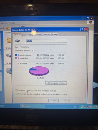 Acer Aspire One Mini Portátil Vintage