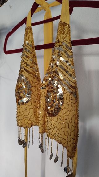 Top Danza Vientre Lentejuelas