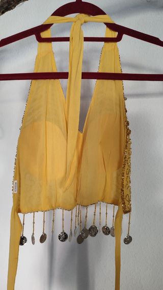 Top Danza Vientre Lentejuelas