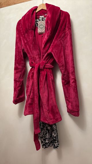 Pijama mujer 3 piezas bata y pantalón y camiseta