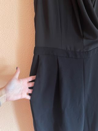 Mono largo negro MANGO