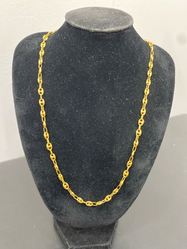 Cadena Oro 18k Eslabón Grano de Café