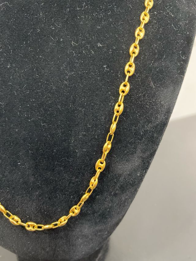 Cadena Oro 18k Eslabón Grano de Café