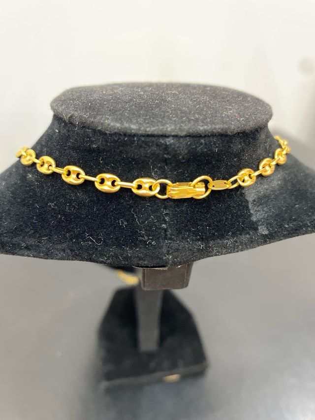 Cadena Oro 18k Eslabón Grano de Café