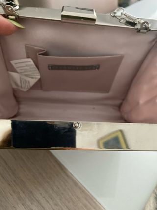 Bolso de fiesta glitter dorado y  rosado