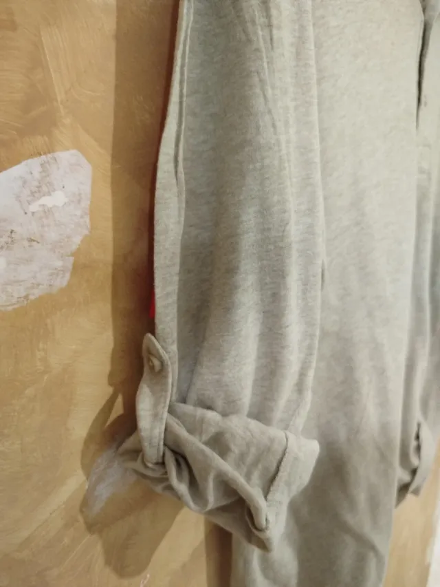 Maglia H&M manica lunga con bottoni beige L Uomo