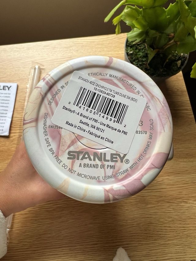 Garrafa Stanley Quencher H2.0 Bege/Rosa