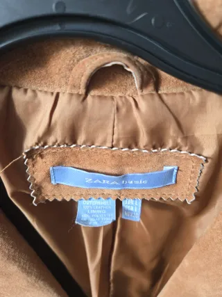 Blazer de ante camel zara Talla L