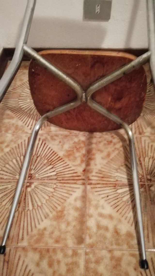 Set 4 sedie formica azzurra vintage anni 70/80