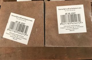 Coppia portalumini decorativi anticati con cuore