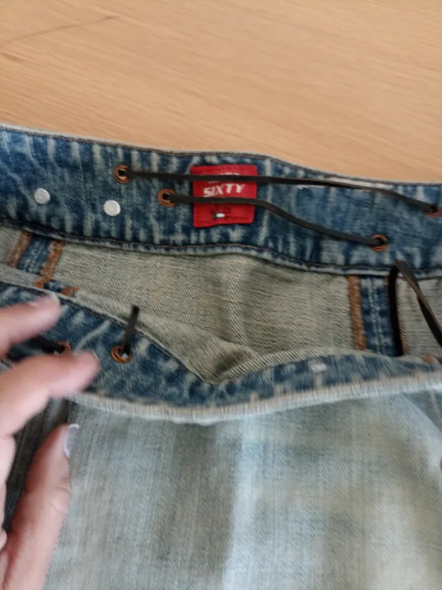 Mini falda vaquera Miss Sixty con cordones