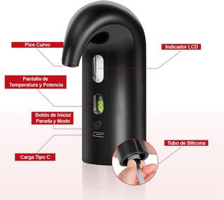 Decantador Eléctrico Vino + Sacacorchos